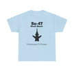 Su-47 Black Shark Aviation Tee - Prototype of Power - FrontPrint