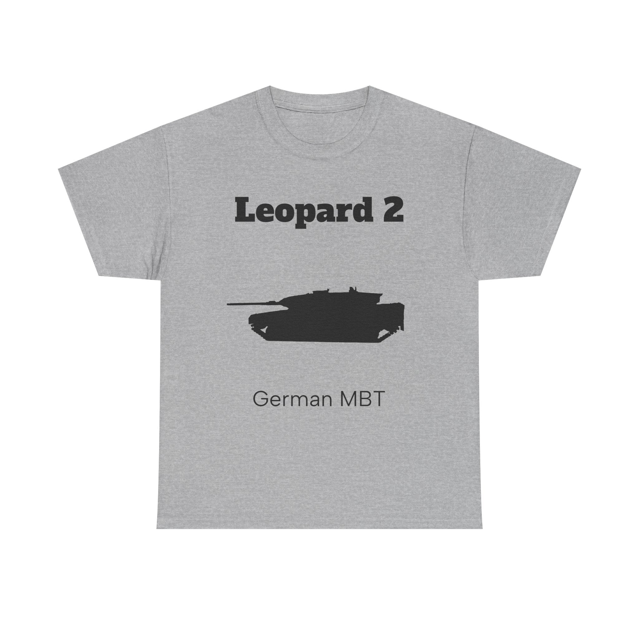 Leopard 2 German MBT T-Shirt  - FrontPrint
