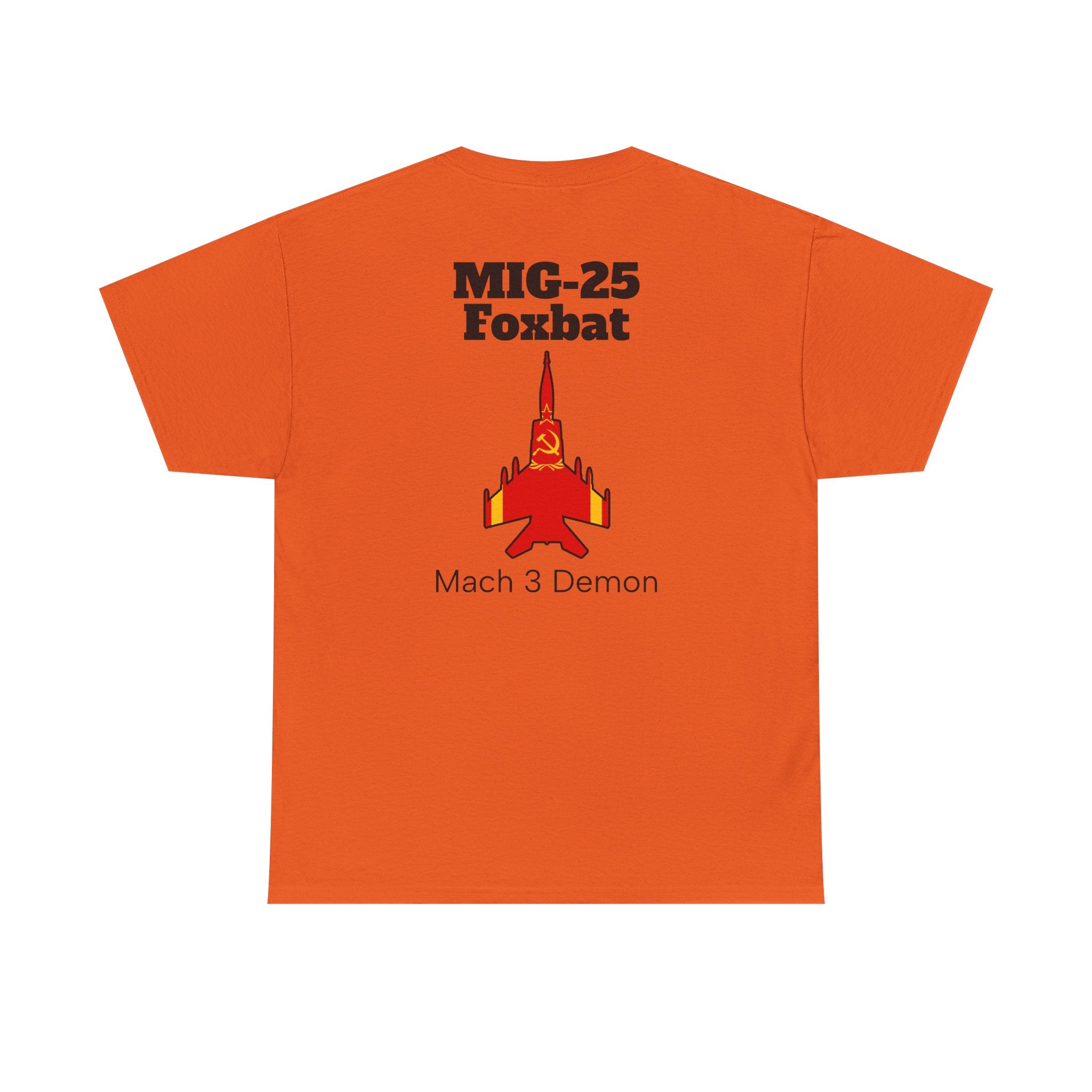 MIG-25 Foxbat T-Shirt back print