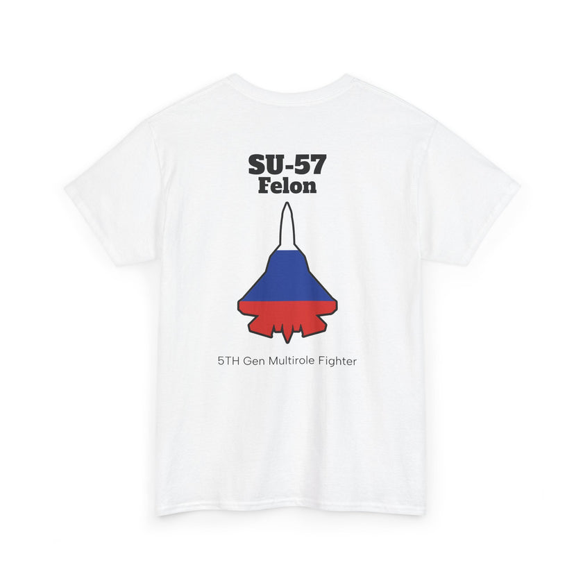 SU-57 Felon T-Shirt backprint