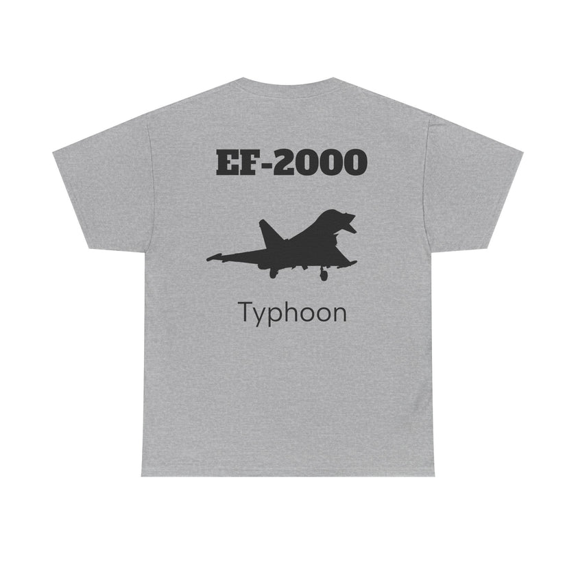 EF-2000 Typhoon Unisex Heavy Cotton Tee - Aviation Enthusiast Shirt