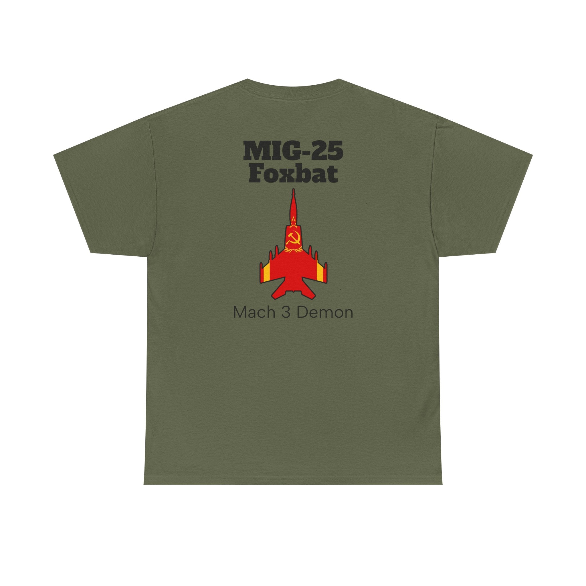 MIG-25 Foxbat T-Shirt back print