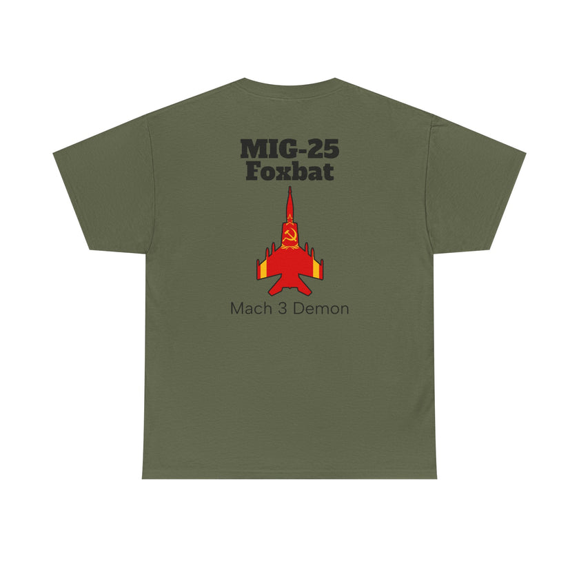 MIG-25 Foxbat T-Shirt back print