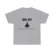 SU-57 Stealth Fighter Tee - BackPrint