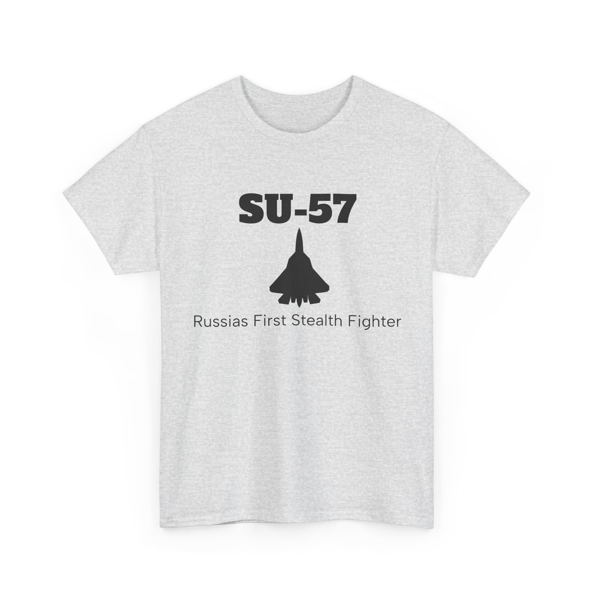 SU-57 Stealth Fighter Unisex Heavy Cotton Tee - FrontPrint