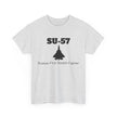 SU-57 Stealth Fighter Unisex Heavy Cotton Tee - FrontPrint