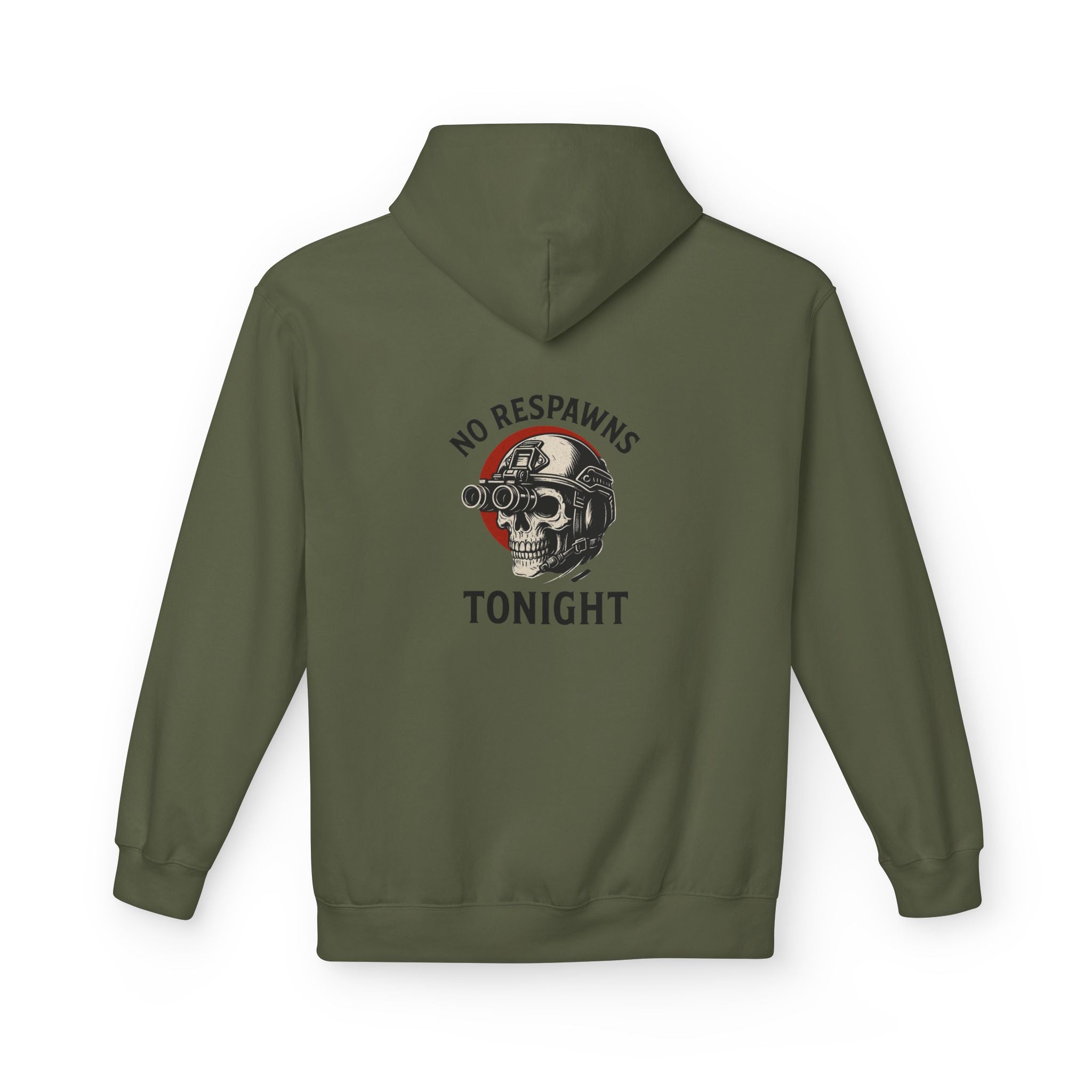 No Respawns Tonight Hoodie back print