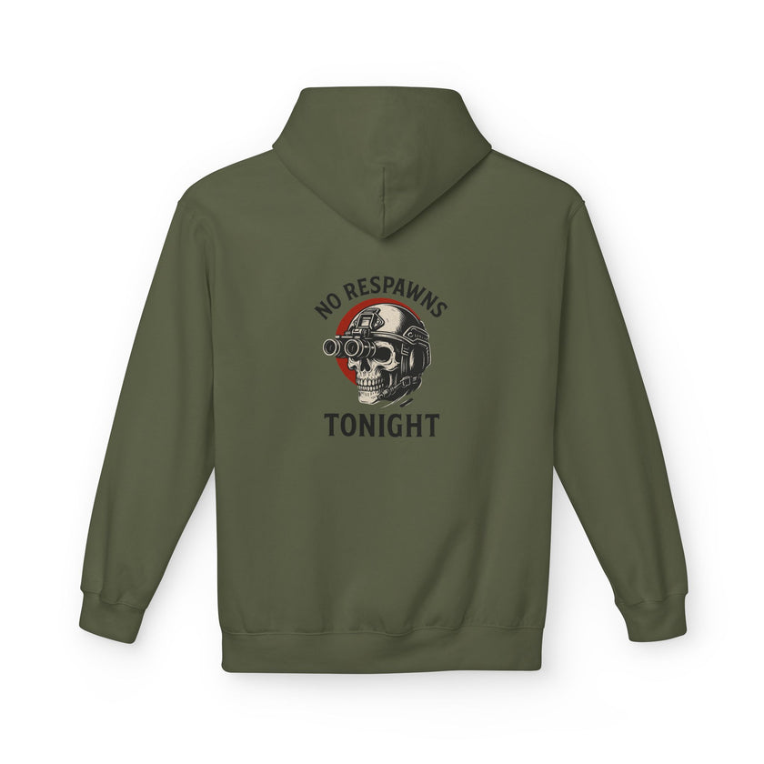 No Respawns Tonight Hoodie back print