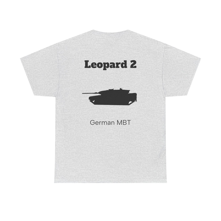 Leopard 2 Tank Unisex Heavy Cotton Tee - BackPrint