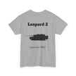 Leopard 2 Tank Unisex Heavy Cotton Tee - BackPrint