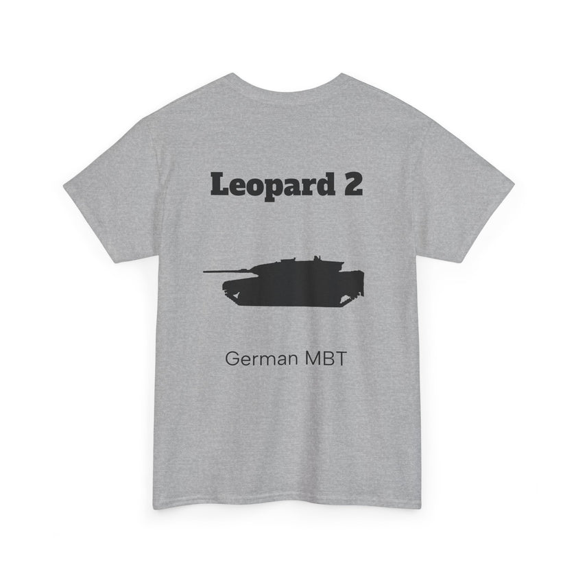 Leopard 2 Tank Unisex Heavy Cotton Tee - BackPrint