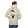 Su-47 Black Shark Hoodie - Prototype Of Power - BackPrint