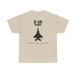 F-15 Eagle Unisex Heavy Cotton Tee - The Best Fighter in the World - BackPrint