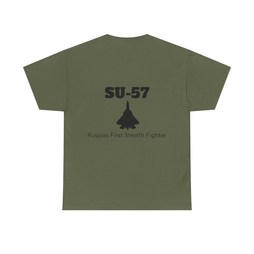SU-57 Stealth Fighter Tee - BackPrint