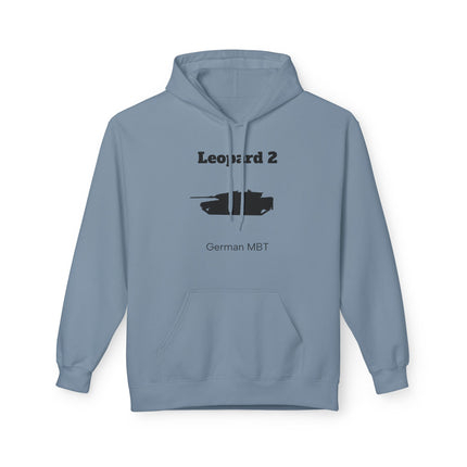 Leopard 2 Tank Hoodie - Front Print