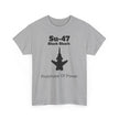 Su-47 Black Shark Aviation Tee - Prototype of Power - FrontPrint