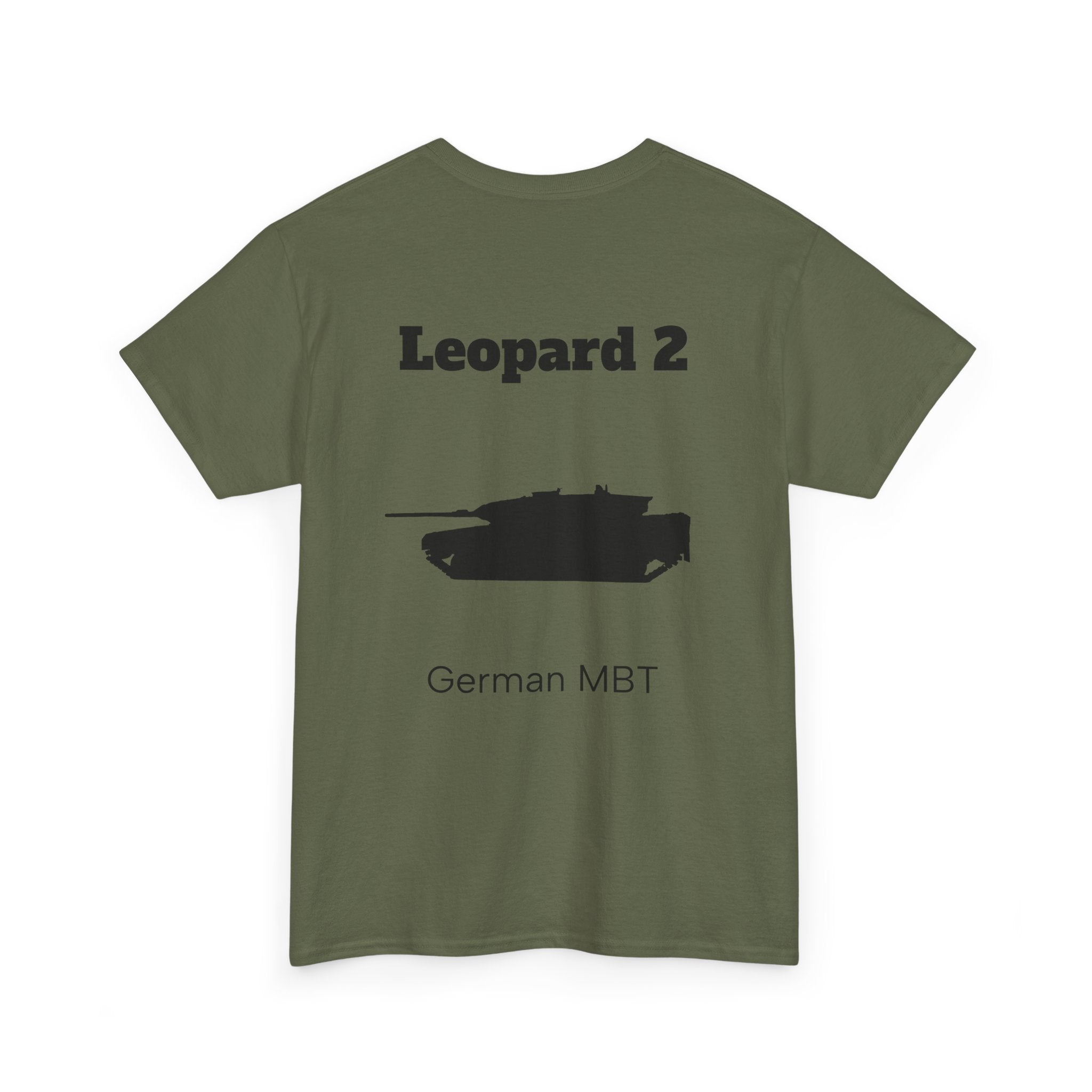Leopard 2 Tank Unisex Heavy Cotton Tee - BackPrint