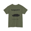 Leopard 2 Tank Unisex Heavy Cotton Tee - BackPrint