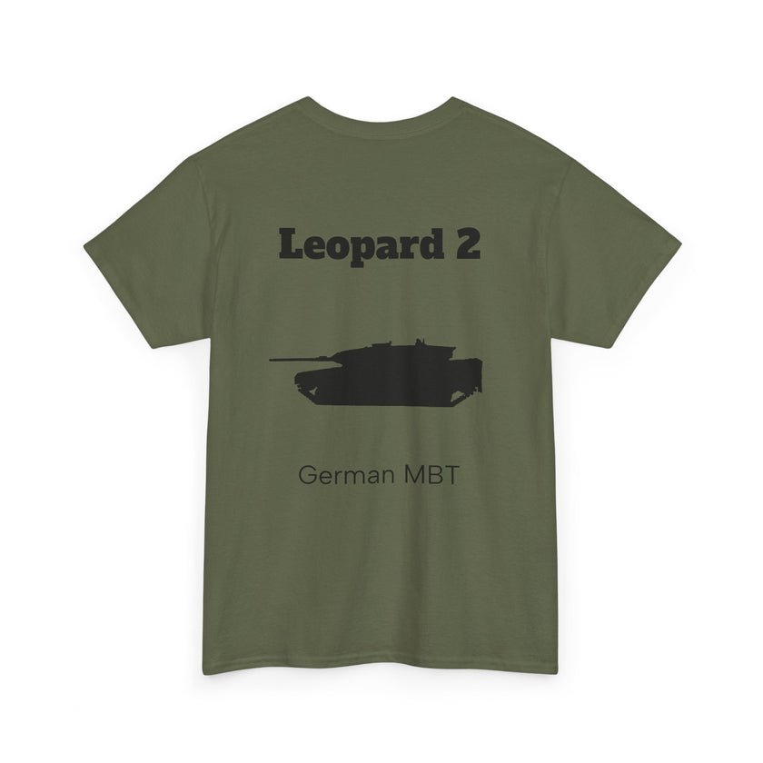 Leopard 2 Tank Unisex Heavy Cotton Tee - BackPrint