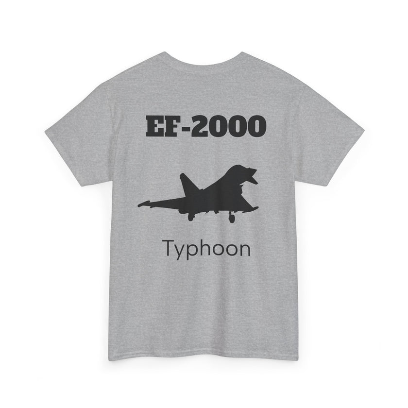 EF-2000 Typhoon Unisex Heavy Cotton Tee - Aviation Enthusiast Shirt