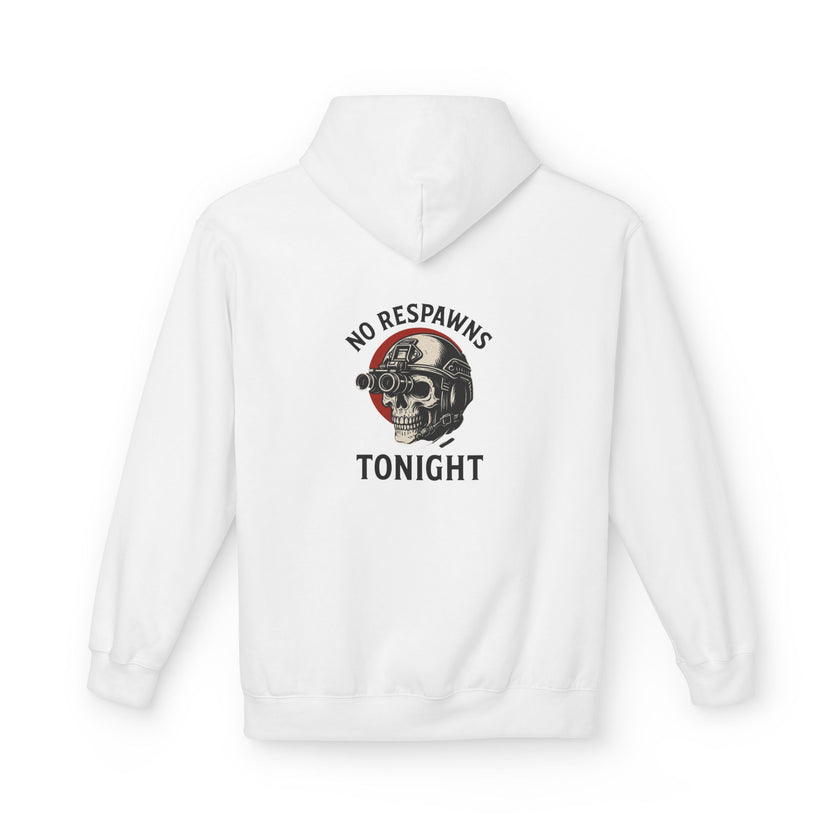 No Respawns Tonight Hoodie back print