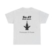 Su-47 Black Shark Aviation Tee - Prototype of Power - FrontPrint