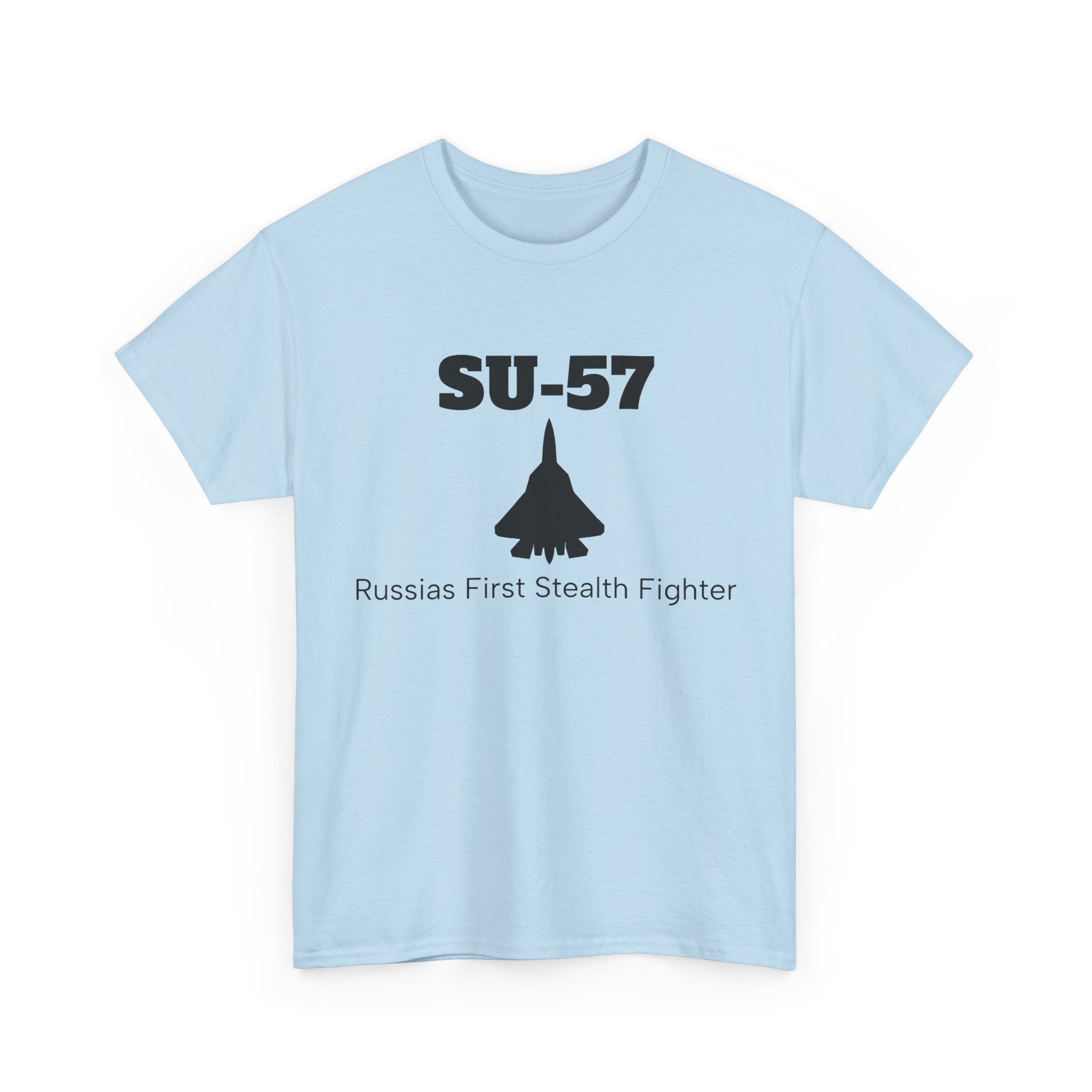 SU-57 Stealth Fighter Unisex Heavy Cotton Tee - FrontPrint