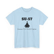 SU-57 Stealth Fighter Unisex Heavy Cotton Tee - FrontPrint