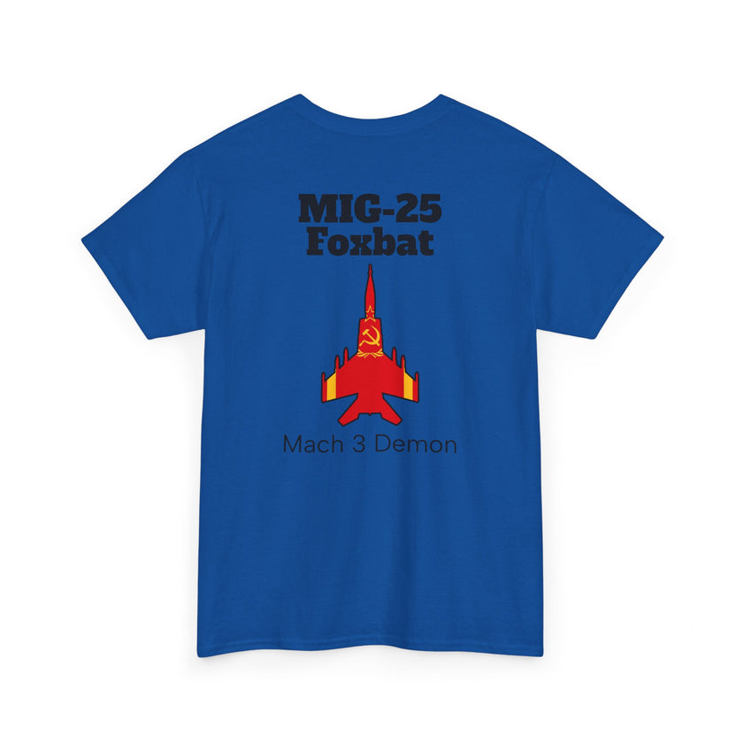 MIG-25 Foxbat T-Shirt back print